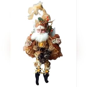Mark Roberts Fairies And Santa's "Jewel Of Africa" Limited Edition Brown& Gold